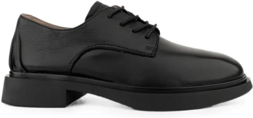 LINDA BAUMANN Leren Derby veterschoenen Zwart