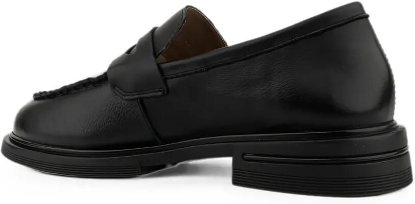 LINDA BAUMANN Leren loafers Zwart - Foto 3
