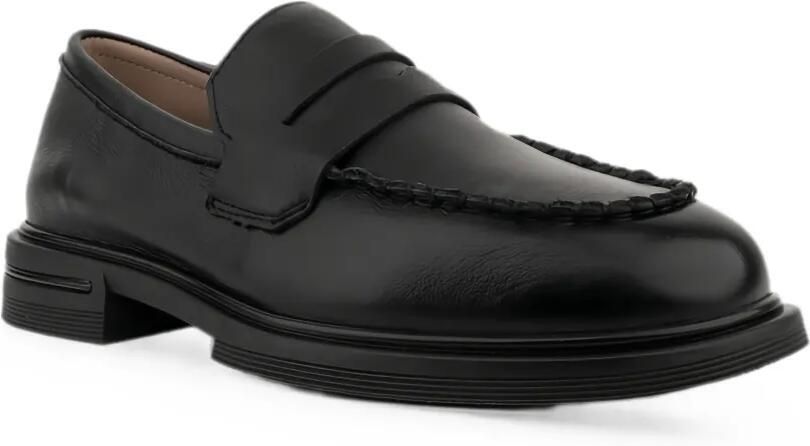 LINDA BAUMANN Leren loafers Zwart - Foto 2