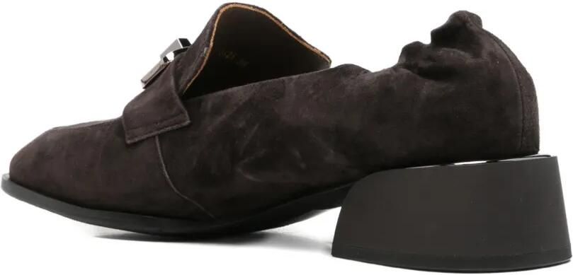 LINDA BAUMANN Loafers met elastische hak en gespdetail Bruin - Foto 2