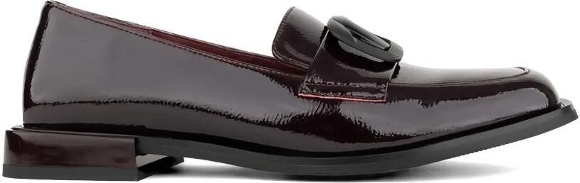 LINDA BAUMANN Loafers met gesp Rood