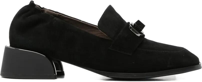 LINDA BAUMANN Loafers met gespdetail en blokhak Zwart