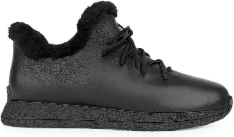 LINDA BAUMANN Loafers met lammy afwerking Zwart