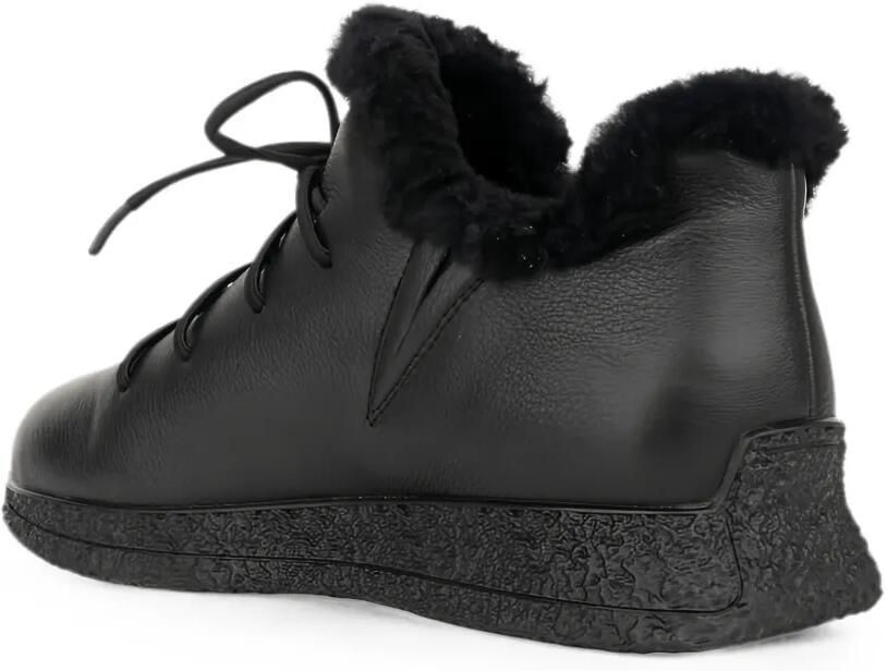 LINDA BAUMANN Loafers met lammy afwerking Zwart - Foto 2
