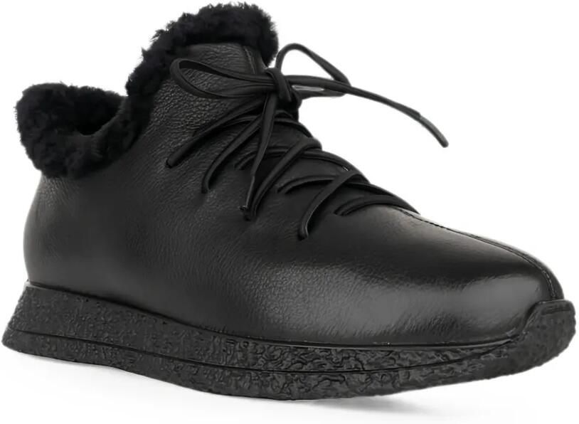 LINDA BAUMANN Loafers met lammy afwerking Zwart - Foto 3