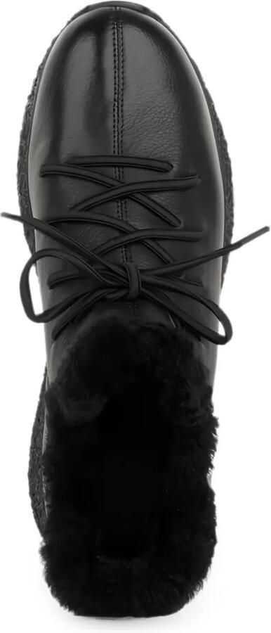 LINDA BAUMANN Loafers met lammy afwerking Zwart - Foto 4