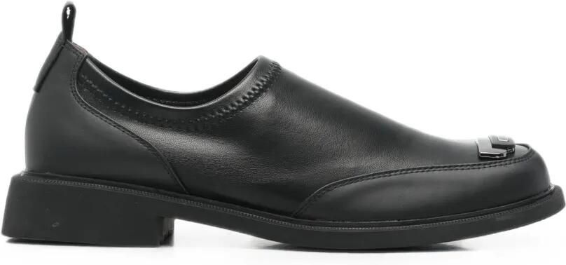 LINDA BAUMANN Loafers met logoplakkaat Zwart - Foto 2