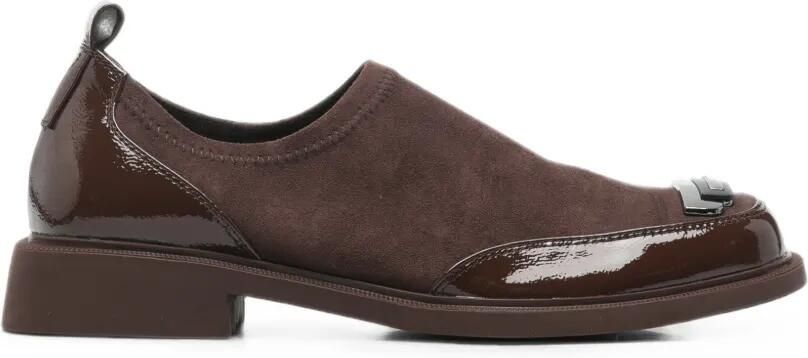 LINDA BAUMANN Loafers met vlakken Bruin