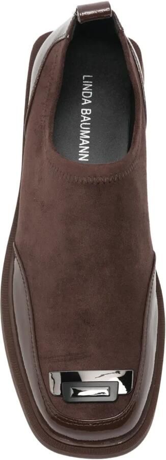 LINDA BAUMANN Loafers met vlakken Bruin - Foto 4