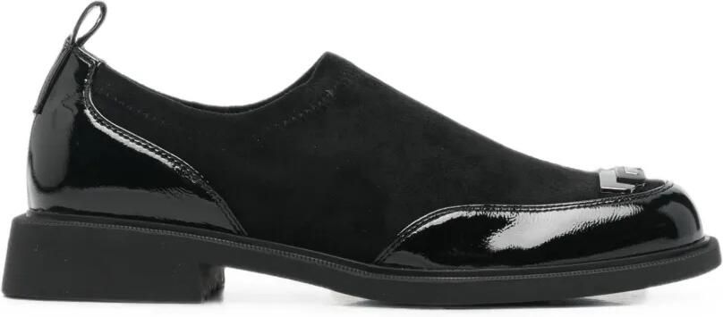LINDA BAUMANN Loafers met vlakken en gesp Zwart