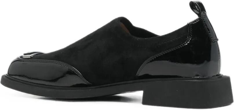 LINDA BAUMANN Loafers met vlakken en gesp Zwart - Foto 3