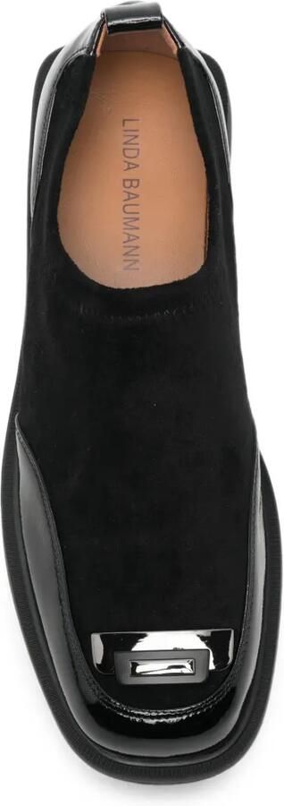 LINDA BAUMANN Loafers met vlakken en gesp Zwart - Foto 4