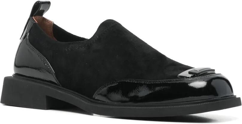 LINDA BAUMANN Loafers met vlakken en gesp Zwart - Foto 2