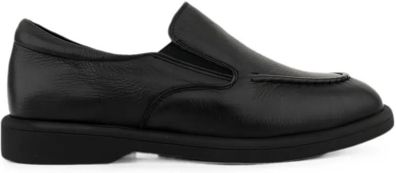 LINDA BAUMANN Loafers van bewerkt leer Zwart