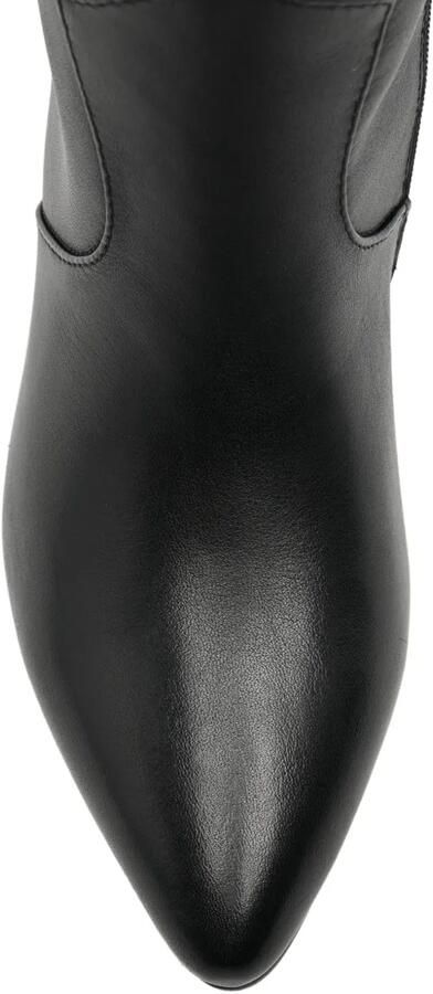 LINDA BAUMANN pointed-toe side-zip knee-high boots Zwart - Foto 3