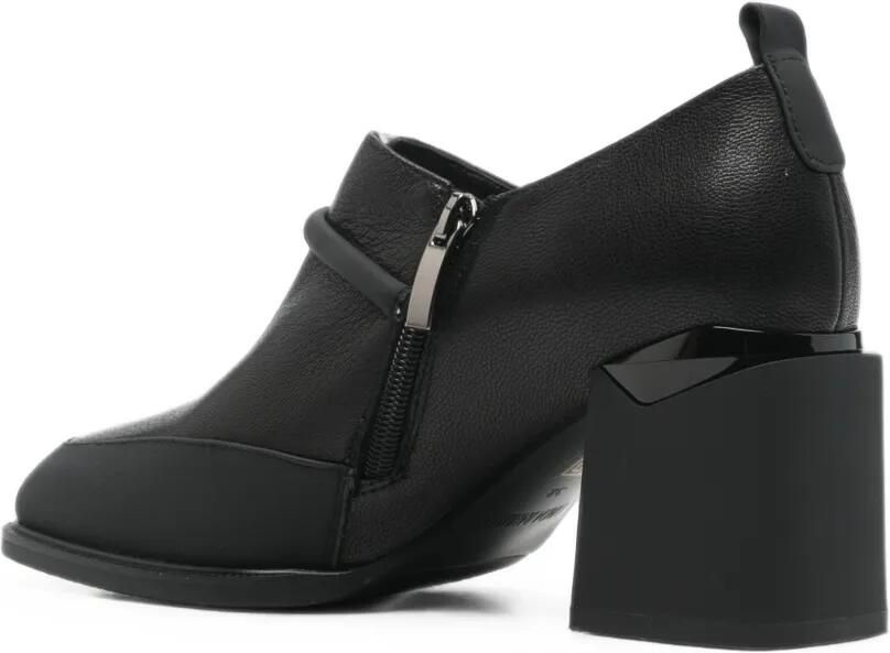 LINDA BAUMANN Pumps met blokhak en logoplakkaat Zwart - Foto 3