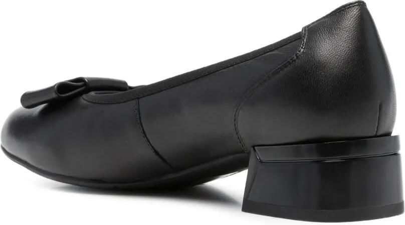 LINDA BAUMANN Pumps met blokhak en strikdetail Zwart - Foto 3