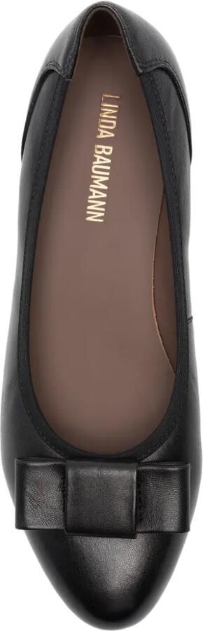 LINDA BAUMANN Pumps met blokhak en strikdetail Zwart - Foto 4