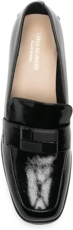 LINDA BAUMANN Pumps met hak lakafwerking en gespdetail Zwart - Foto 4