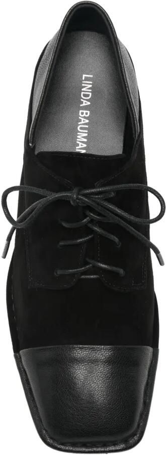 LINDA BAUMANN Pumps met hak vlakken en veters Zwart - Foto 4