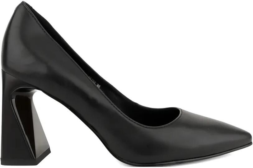 LINDA BAUMANN Pumps met sculpturale hak en puntige neus Zwart
