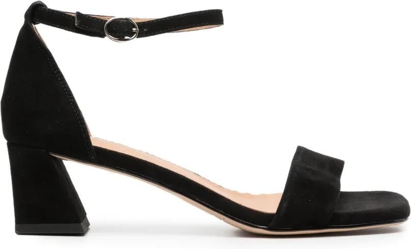 LINDA BAUMANN Sandalen met blokhak en gespsluiting Zwart - Foto 3