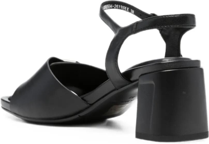 LINDA BAUMANN Sandalen met gespdetail en blokhak Zwart - Foto 2