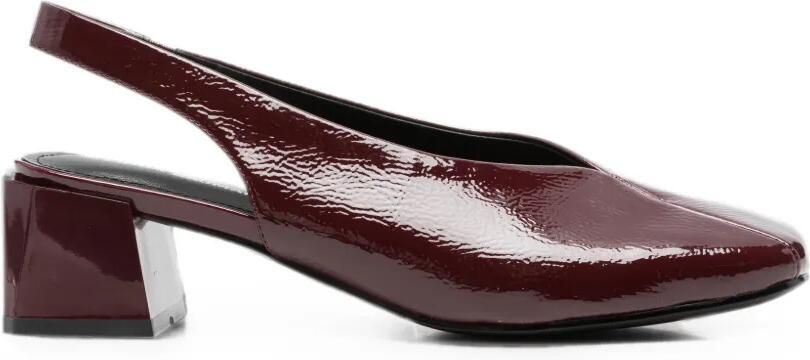 LINDA BAUMANN Slingback pumps met gelakte afwerking Rood