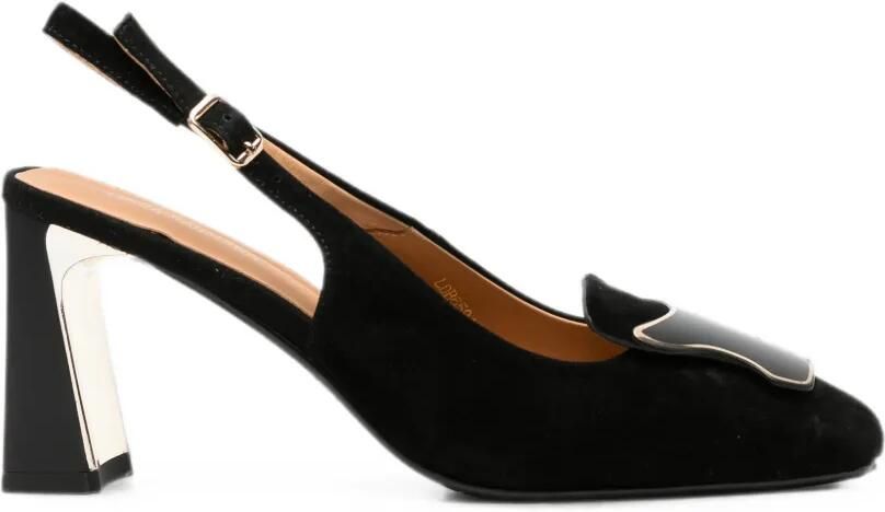 LINDA BAUMANN Slingback pumps met gespdetail Zwart