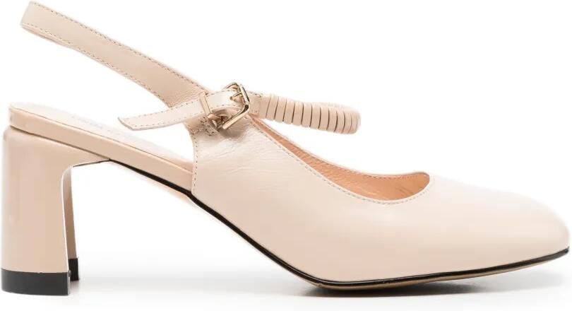 LINDA BAUMANN Slingback pumps met gespsluiting Beige