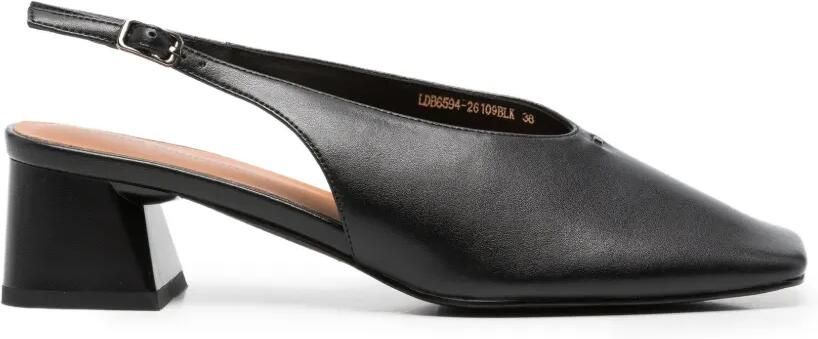 LINDA BAUMANN Slingback pumps met vierkante neus Zwart