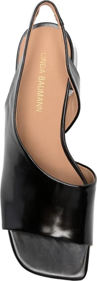 LINDA BAUMANN Slingback sandalen met blokhak Zwart - Foto 4