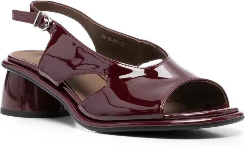 LINDA BAUMANN Slingback sandalen met gelakte afwerking Rood - Foto 2