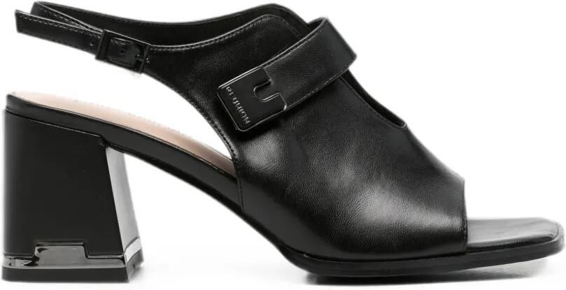 LINDA BAUMANN Slingback sandalen met gesp Zwart