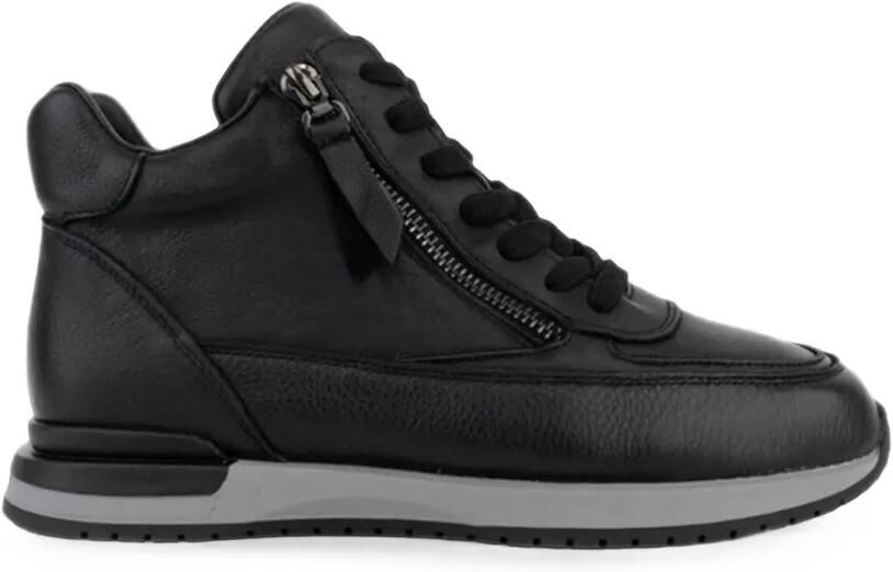LINDA BAUMANN Sneakers met ritssluiting en vlakken Zwart