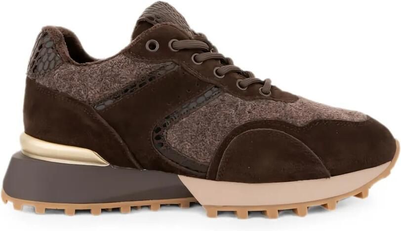 LINDA BAUMANN Sneakers met vlakken Bruin