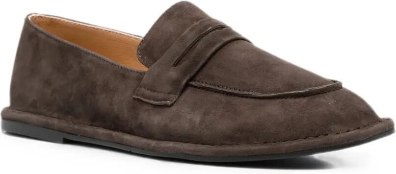 LINDA BAUMANN Suède loafers Bruin - Foto 4