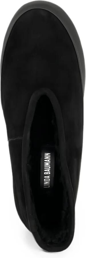 LINDA BAUMANN Suède loafers Zwart - Foto 3