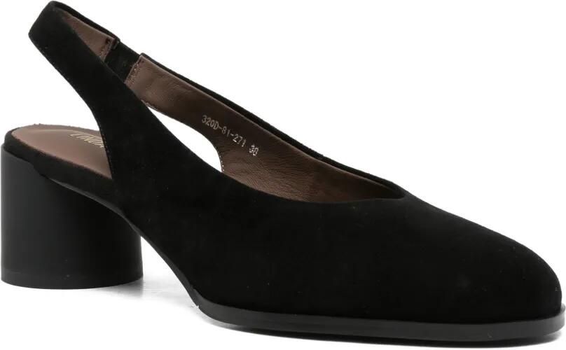 LINDA BAUMANN Suède slingback muiltjes Zwart - Foto 2