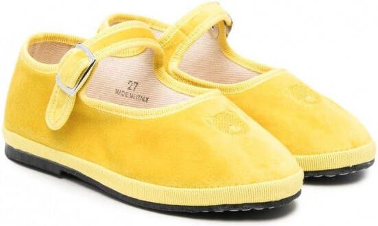 Little Bear Ballerina's met geborduurd design Geel