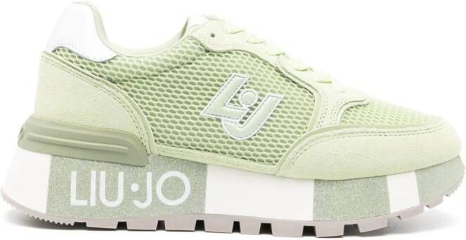 LIU JO Amazing sneakers met mesh Groen