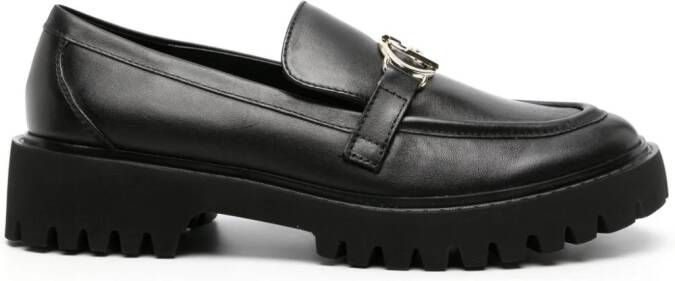 LIU JO Cora 01 leren loafers Zwart