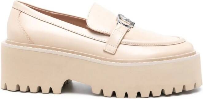 LIU JO Forty 01 leren loafers Bruin