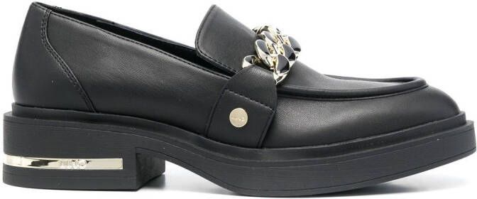 LIU JO Gabrielle loafers met schakels Zwart