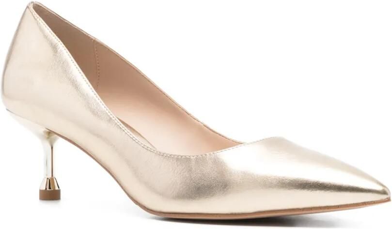 LIU JO Amelia pumps met 55 mm kitten-hak en puntige neus Goud