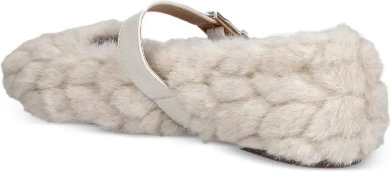 LIU JO Ballerina's van synthetisch bont Beige - Foto 4