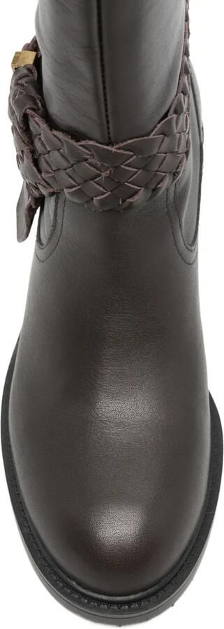 LIU JO braided-strap block-heel boots Bruin - Foto 4