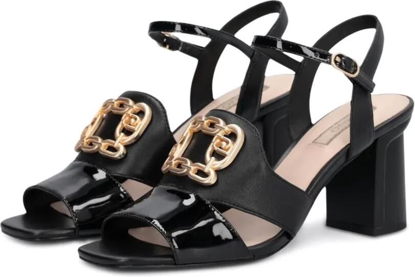 LIU JO Brooke 01 sandalen met ketting Zwart - Foto 4