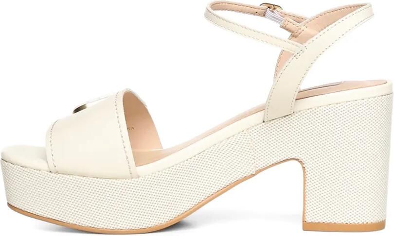 LIU JO Canvas sandalen met hak Wit