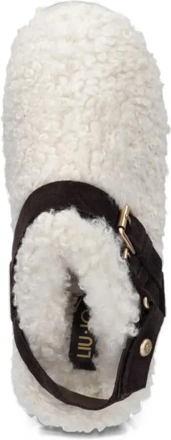 LIU JO clogs in fabric teddy Wit - Foto 3